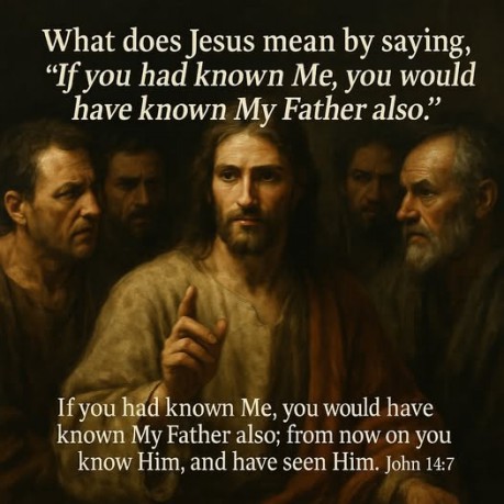 poster Jesus is God - What does Jesus mean by saying,