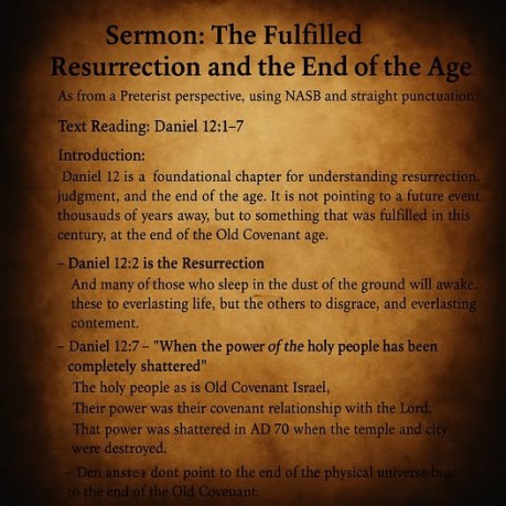 poster Resurrection - The Fulfilled Resurrection and the End of the Age