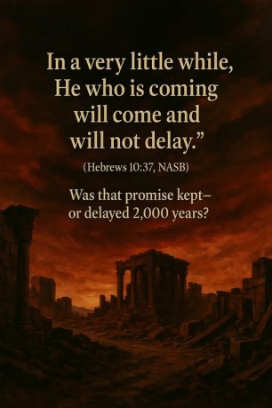 poster Tarry - Hebrews 10:37 If this was a 2,000-year delay, the Holy Spirit's words