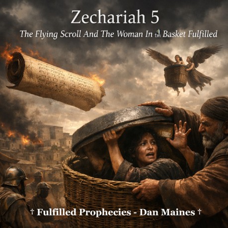 poster    Zechariah 5 The Flying Scroll And The Woman In The Basket Fulfilled