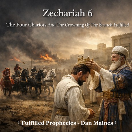 poster    Zechariah 6 The Four Chariots And The Crowning Of The Branch Fulfilled