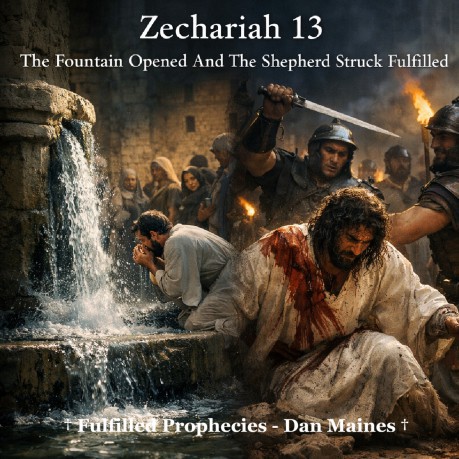 poster    Zechariah 13 The Fountain Opened And The Shepherd Struck Fulfilled