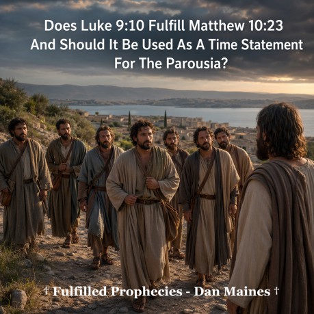 poster Does Luke 9:10 Fulfill Matthew 10:23 And Should It Be Used As A Time Statement For The Parousia?