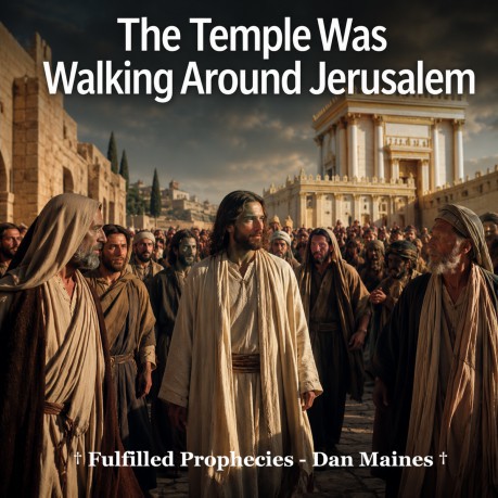 poster The Temple Was Walking Around Jerusalem