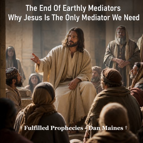 poster The End Of Earthly Mediators 
Why Jesus Is The Only Mediator We Need
