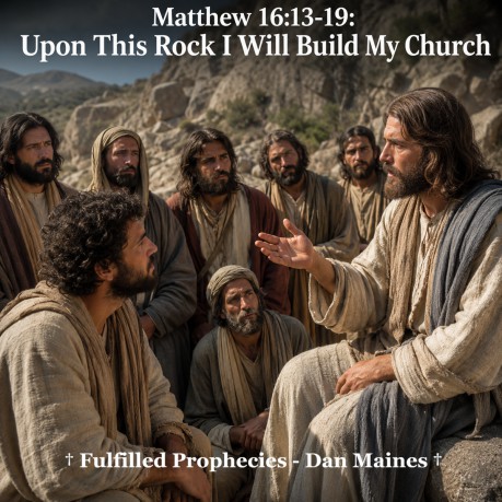 poster Matthew 16:13-19: Upon This Rock I Will Build My Church