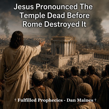 poster Covenant - Jesus Pronounced The Temple Dead Before Rome Destroyed It