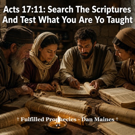 poster Acts 17:11: Search The Scriptures And Test What You Are Taught