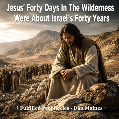 poster Jesus' Forty Days In The Wilderness Were About Israel's Forty Years